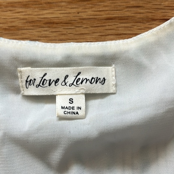 FOR LOVE & LEMONS Skyler crop top size s - Picture 4 of 6